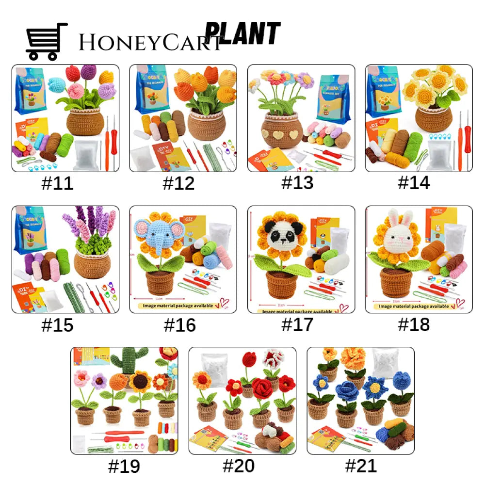 Doll Crochet Material Pack Plant / #11 Beauty& Health