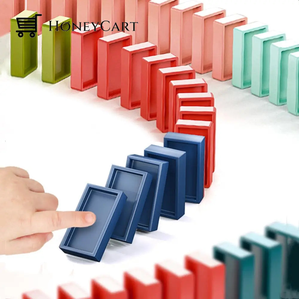 Domino Train Automatic Laying Domino Blocks Diy Toy Set Cars