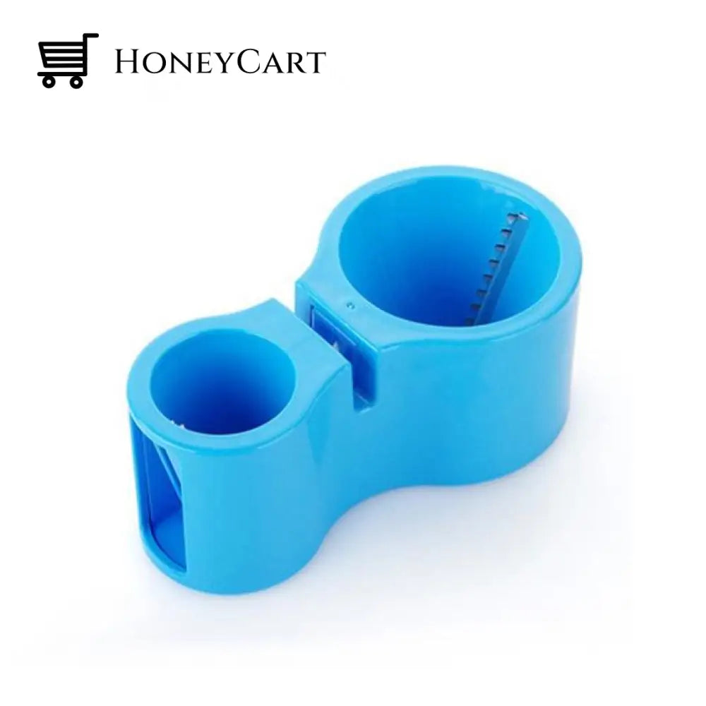Double Grater Round Mandoline Slicer Blue Fruits Vegetables & Meat Shredders