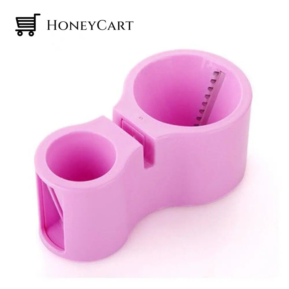 Double Grater Round Mandoline Slicer Pink Fruits Vegetables & Meat Shredders