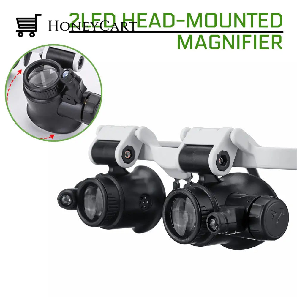 Double Magnifier Led Eye Microscope Microscopes