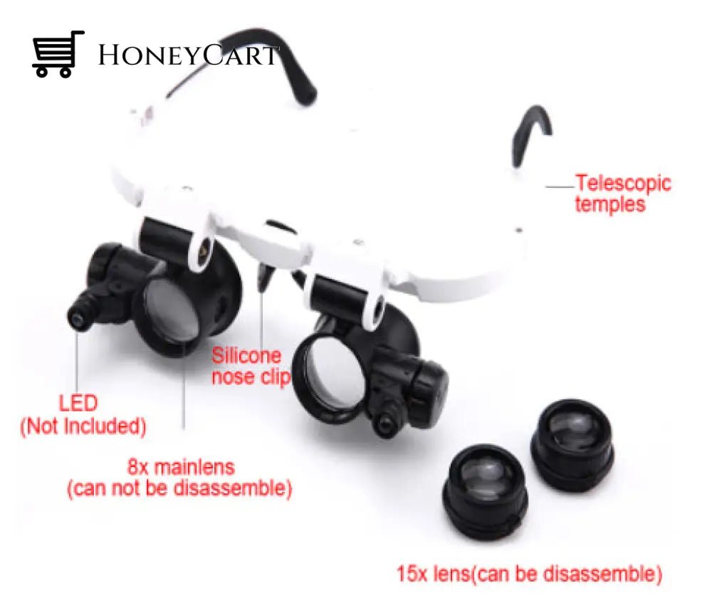 Double Magnifier Led Eye Microscope Microscopes
