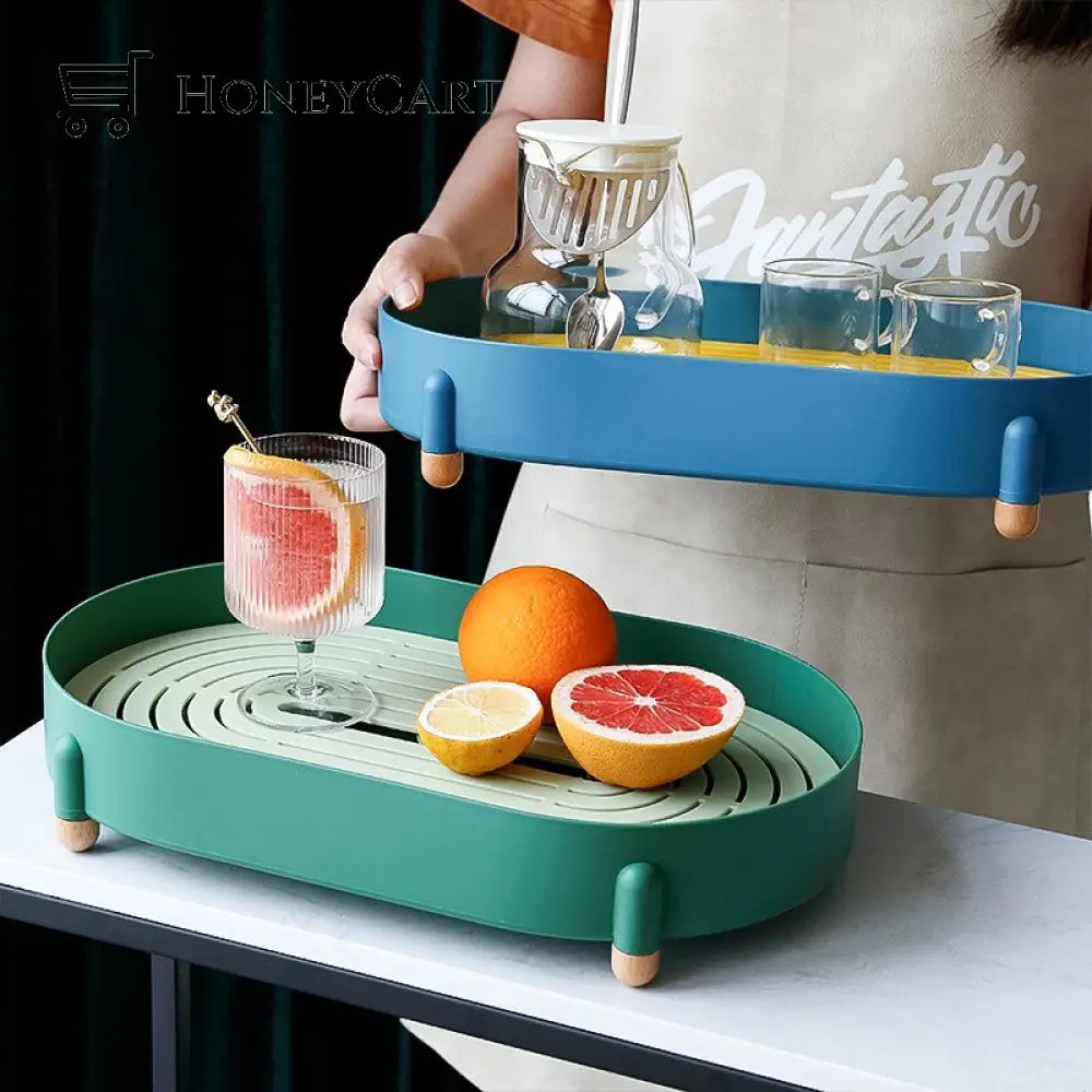 Draining Tea Cup Tray Decorative Trays