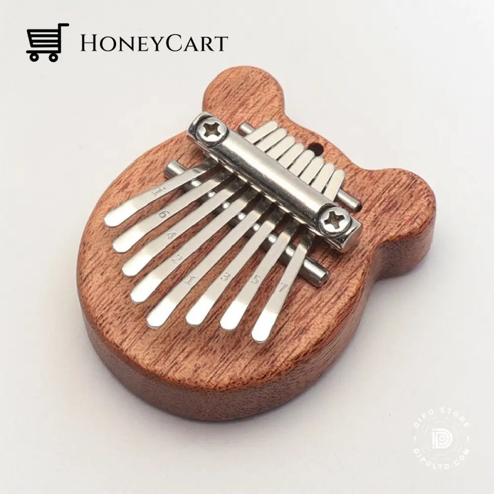 Early Christmas Sale 49% Off 8 Key Mini Kalimba Thumb Piano Bear-Brown Gift Ideas