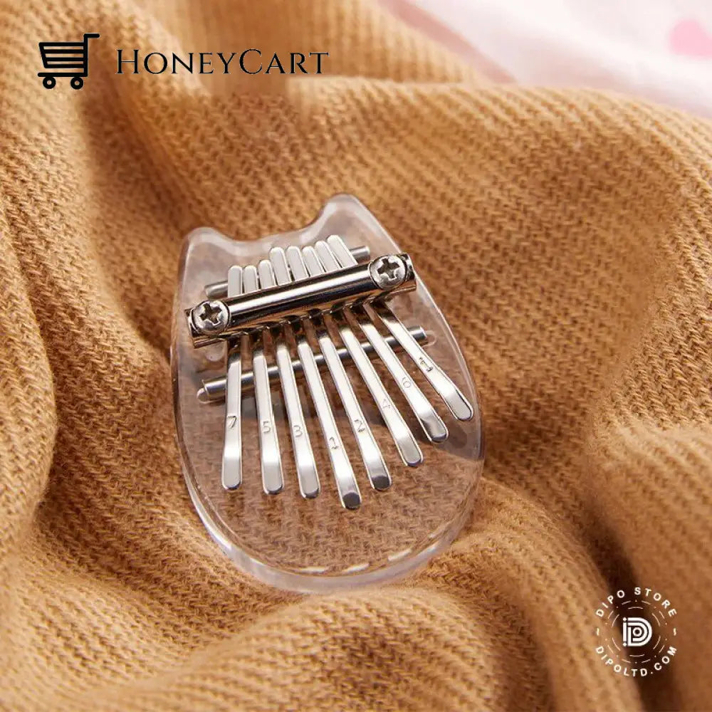 Early Christmas Sale 49% Off 8 Key Mini Kalimba Thumb Piano Cat-Transparent Gift Ideas