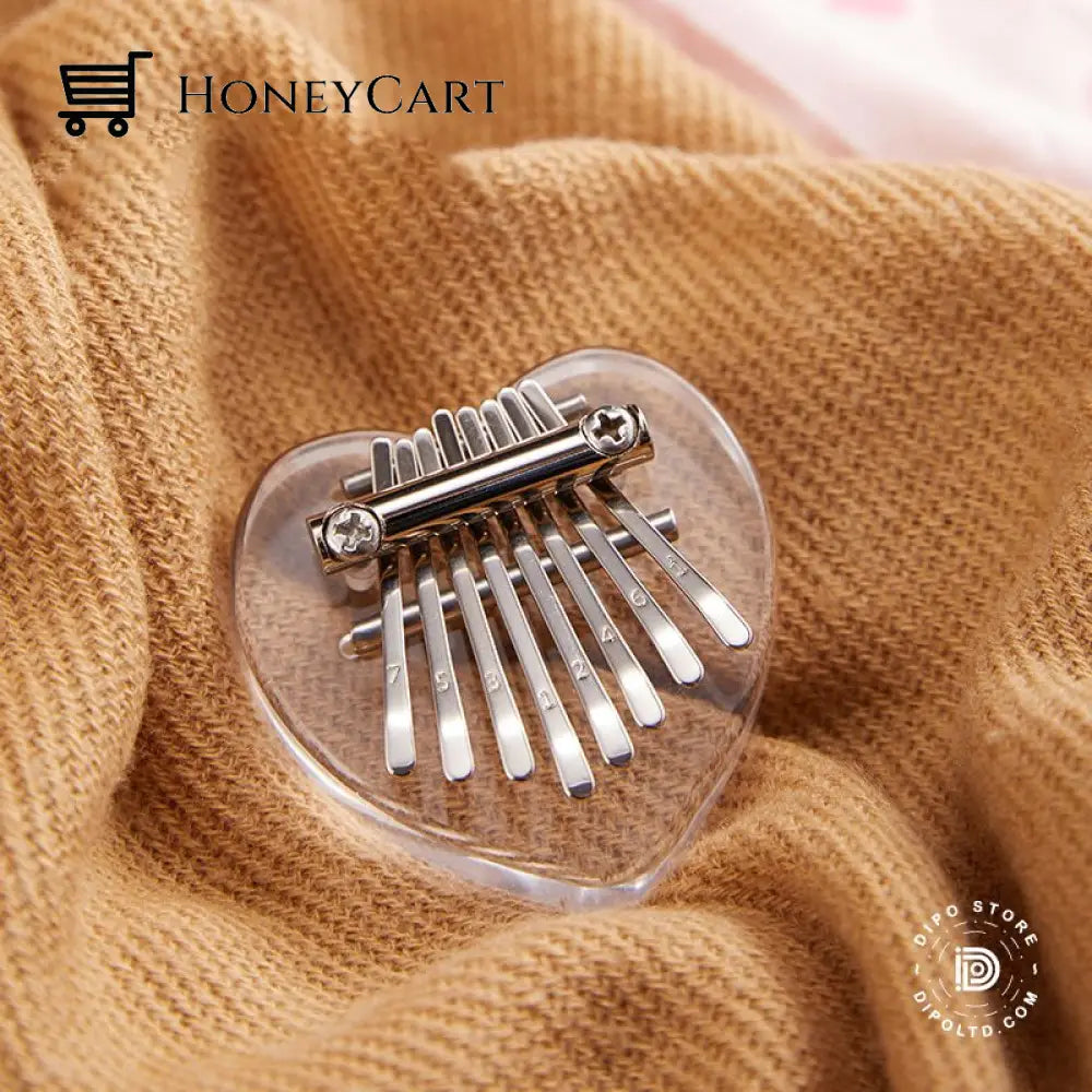 Early Christmas Sale 49% Off 8 Key Mini Kalimba Thumb Piano Heart-Transparent Gift Ideas