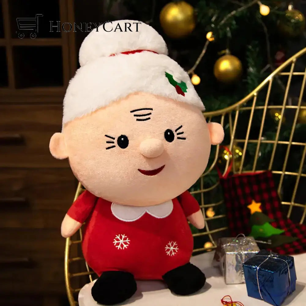 (Early Christmas Sale)-Cute Santa Claus Snowman Elk Grandma Plush Toys Granny / 23-Cm