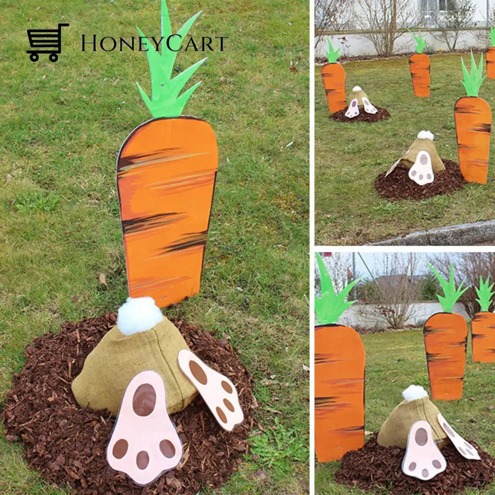 Easter Funny Bunny Butt With Carrot Plug Carrot+Rabbit