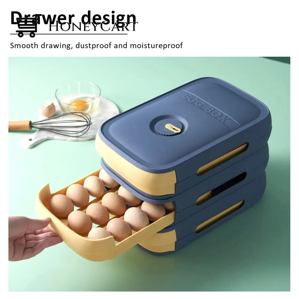Egg Container For Fridge Blue Home & Garden