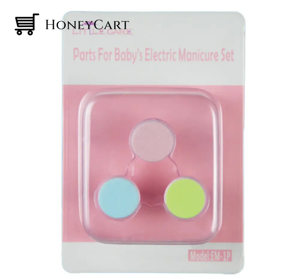 Electric Baby Nail Trimmer Pink 3 Heads Plastic