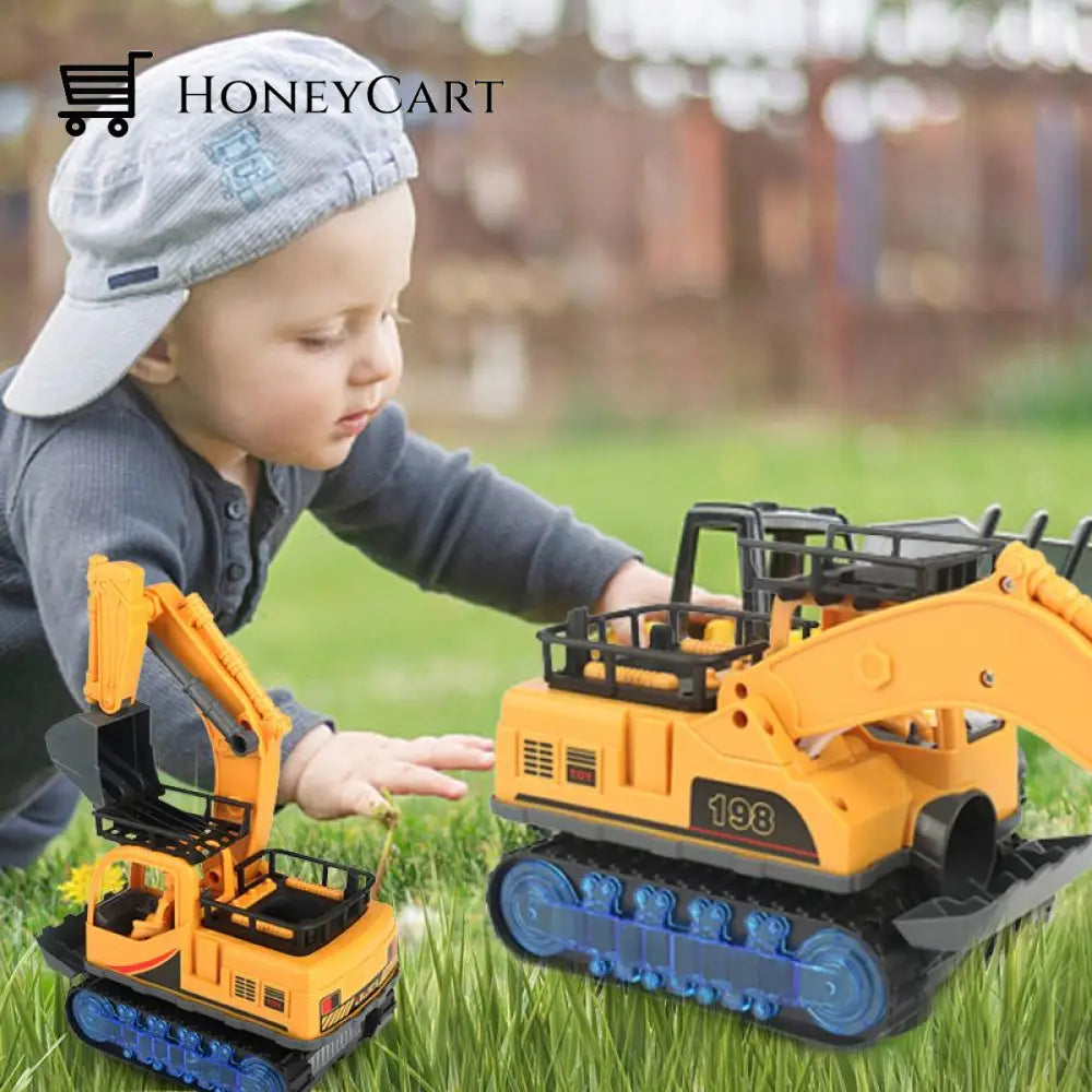 Electric Excavator Toy - Shoot-At-The-Basket