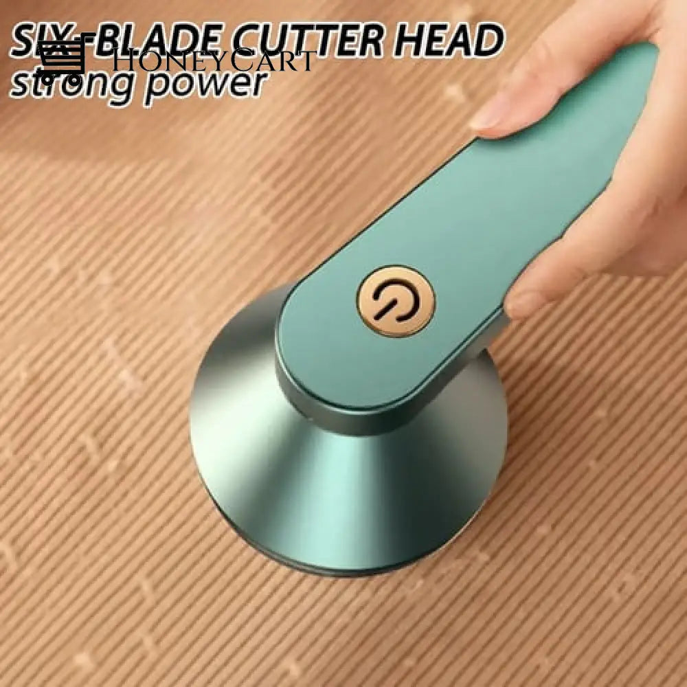 Electric Lint Remover Rechargeable Green
