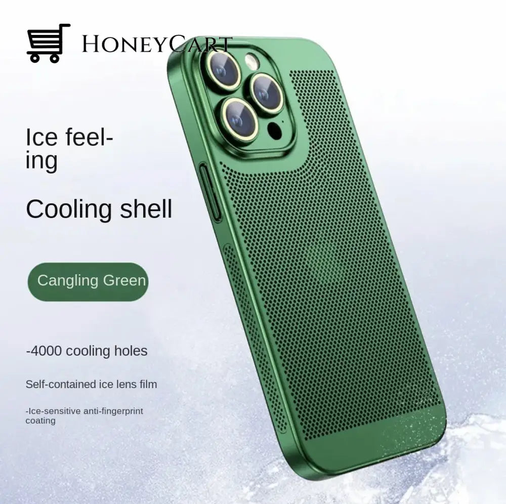 Electroplating Heat Dissipation Iphone Case Green / 11 Pro
