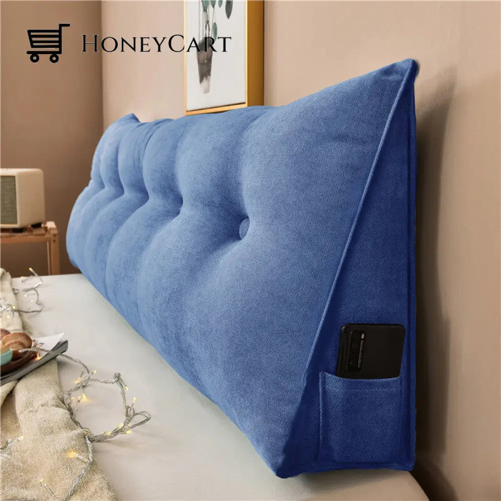 Ergoluxe Bed Wedge Pillow Blue / Small