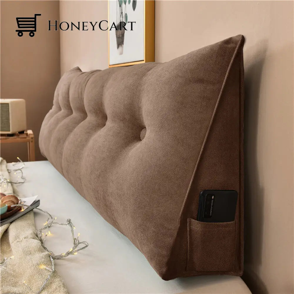 Ergoluxe Bed Wedge Pillow Brown / Small