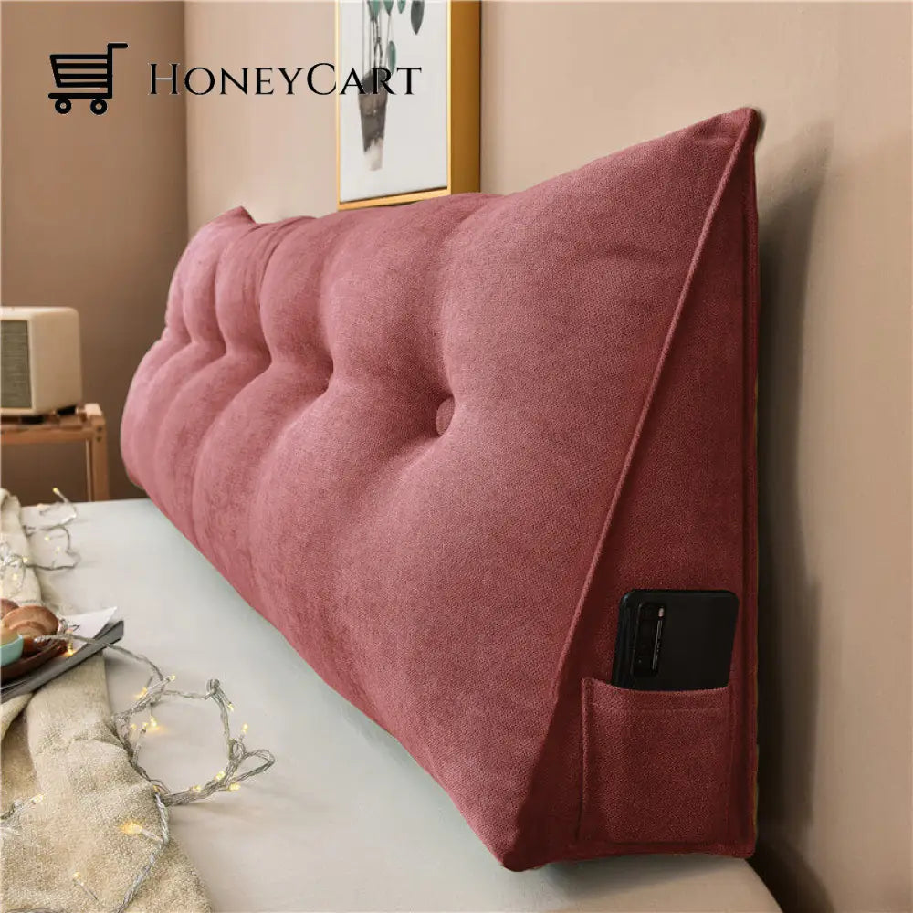 Ergoluxe Bed Wedge Pillow Burgundy / Small