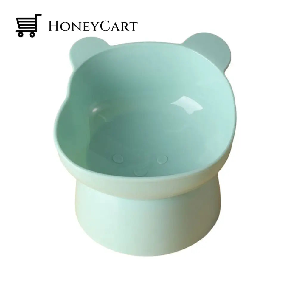 Ergonomic Cat Bowl Bear / Blue