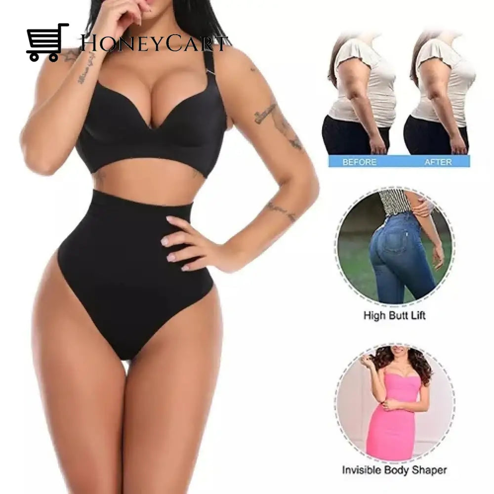 Every Day Tummy Control Thong Black / S Underwear