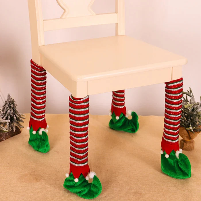 Christmas Chair Leg Covers (Santa Boot Design)