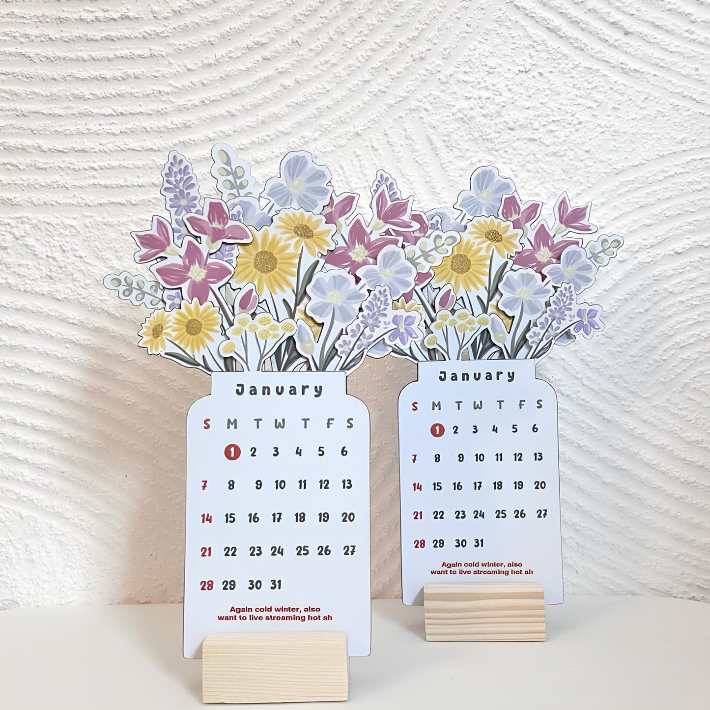 2025 Bloomy Flowers Desk Calendar📅
