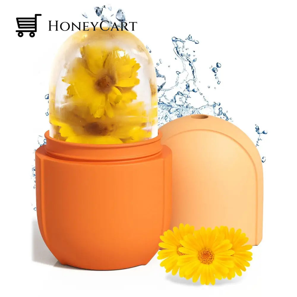 Face And Eye Ice Roller Cube Mold Orange Beauty & Personal Care
