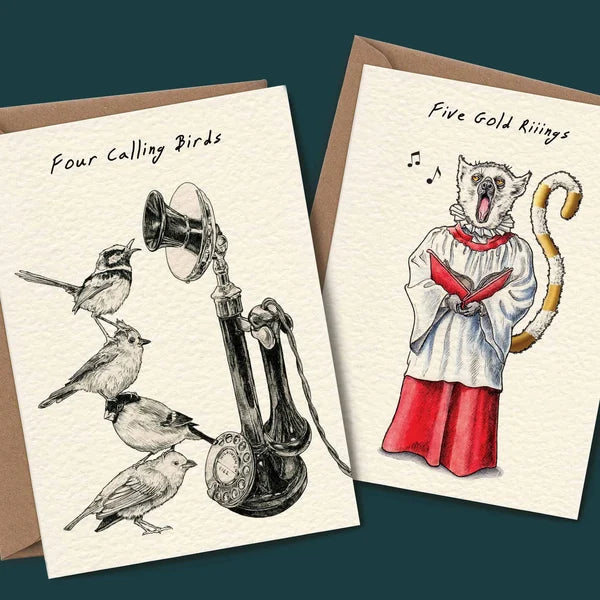 🎁Early Christmas Sale - Twelve Days Of Christmas Card Set