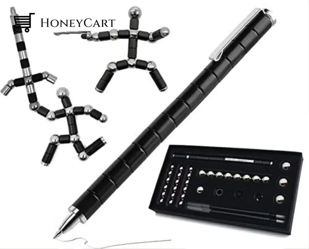 Fidget Magnetic Pen - Decompression Metal In Black Or Multicolor Gadgets