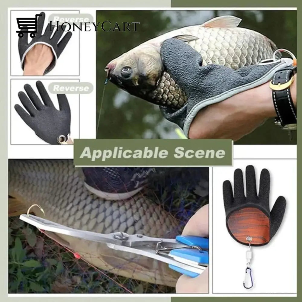Dipo® Fishing Catching Gloves Non-Slip Fisherman Protect Hand Tools