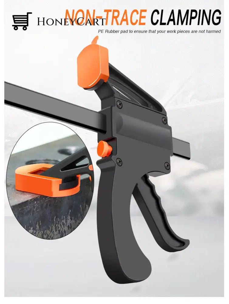 Fixed Wood Work Bar F Clamp Clip 2Pc