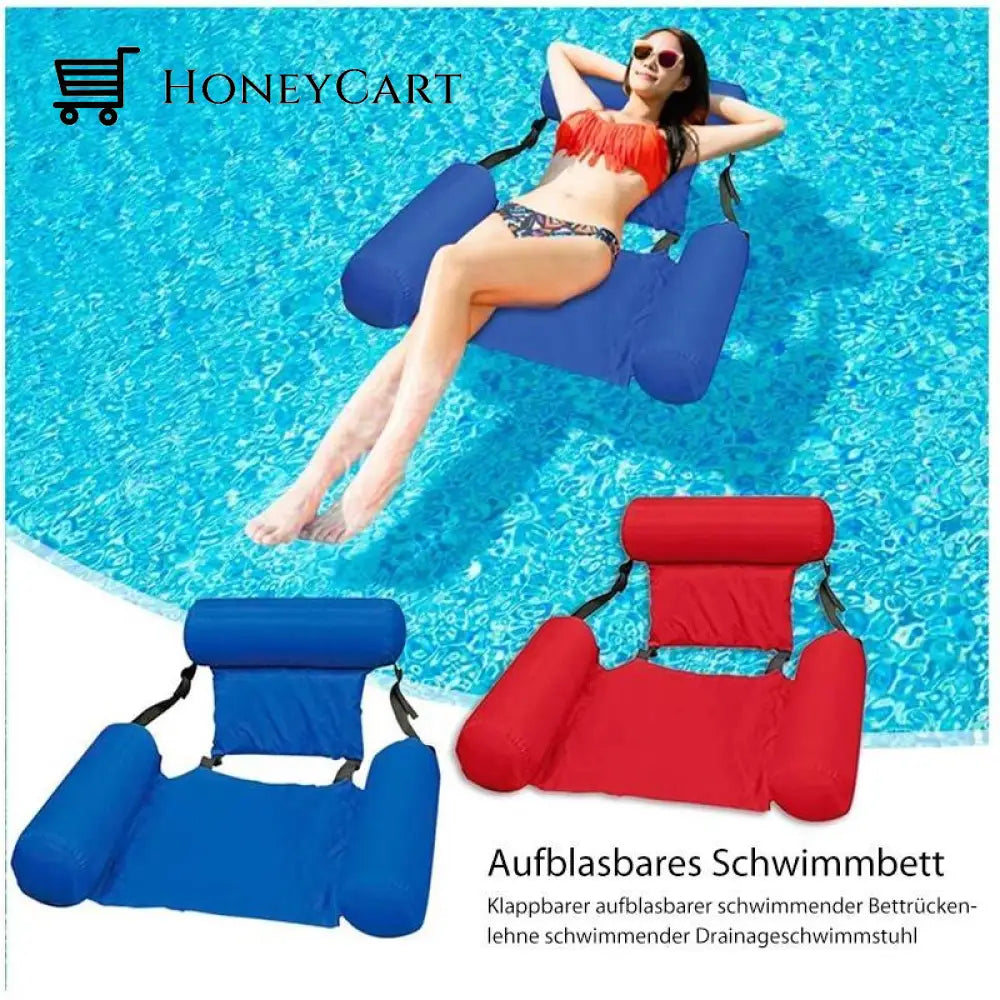 Floating Pool Bed And Deck Chair Upgrade / Blue
