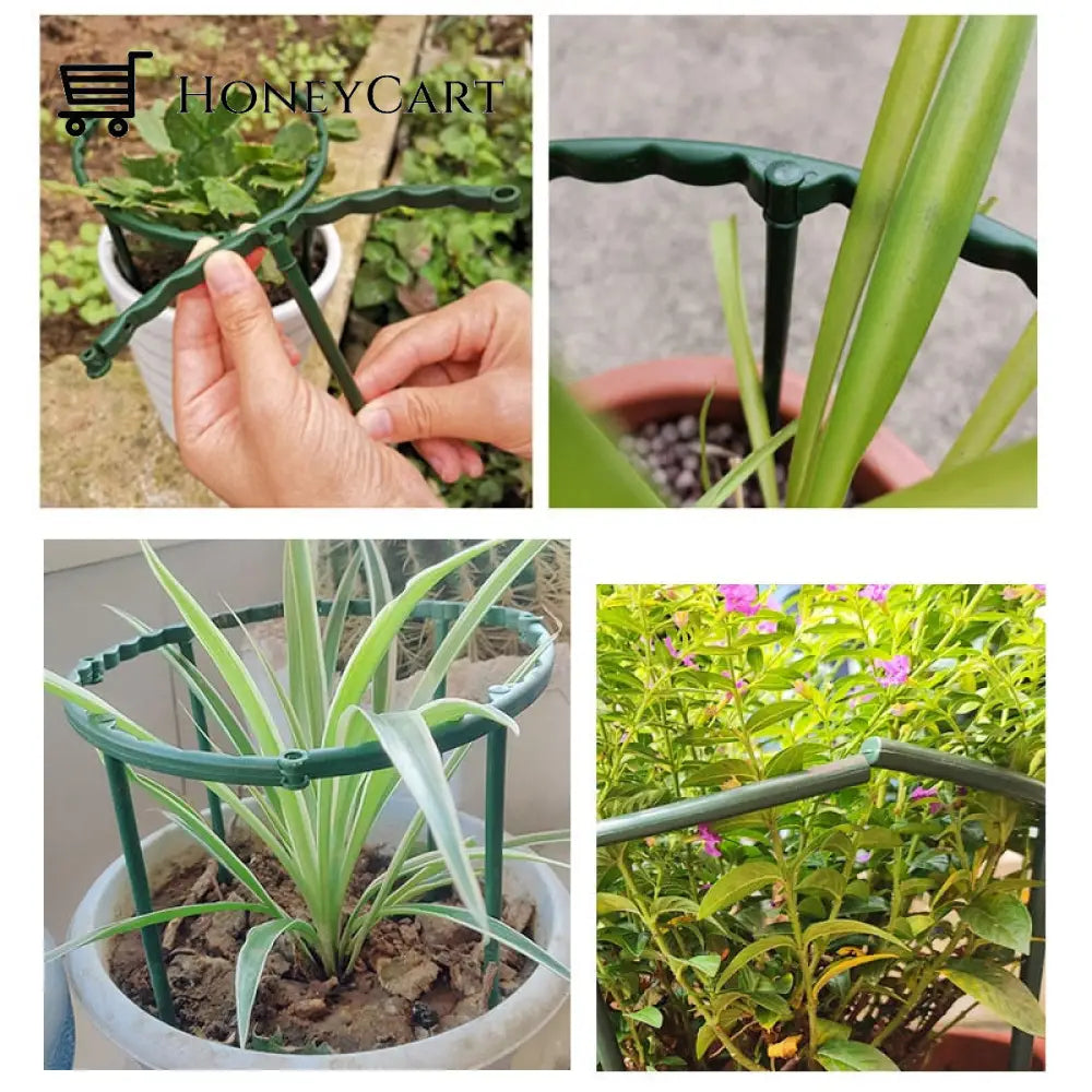 Flower Pot Plant Support Cage Stands