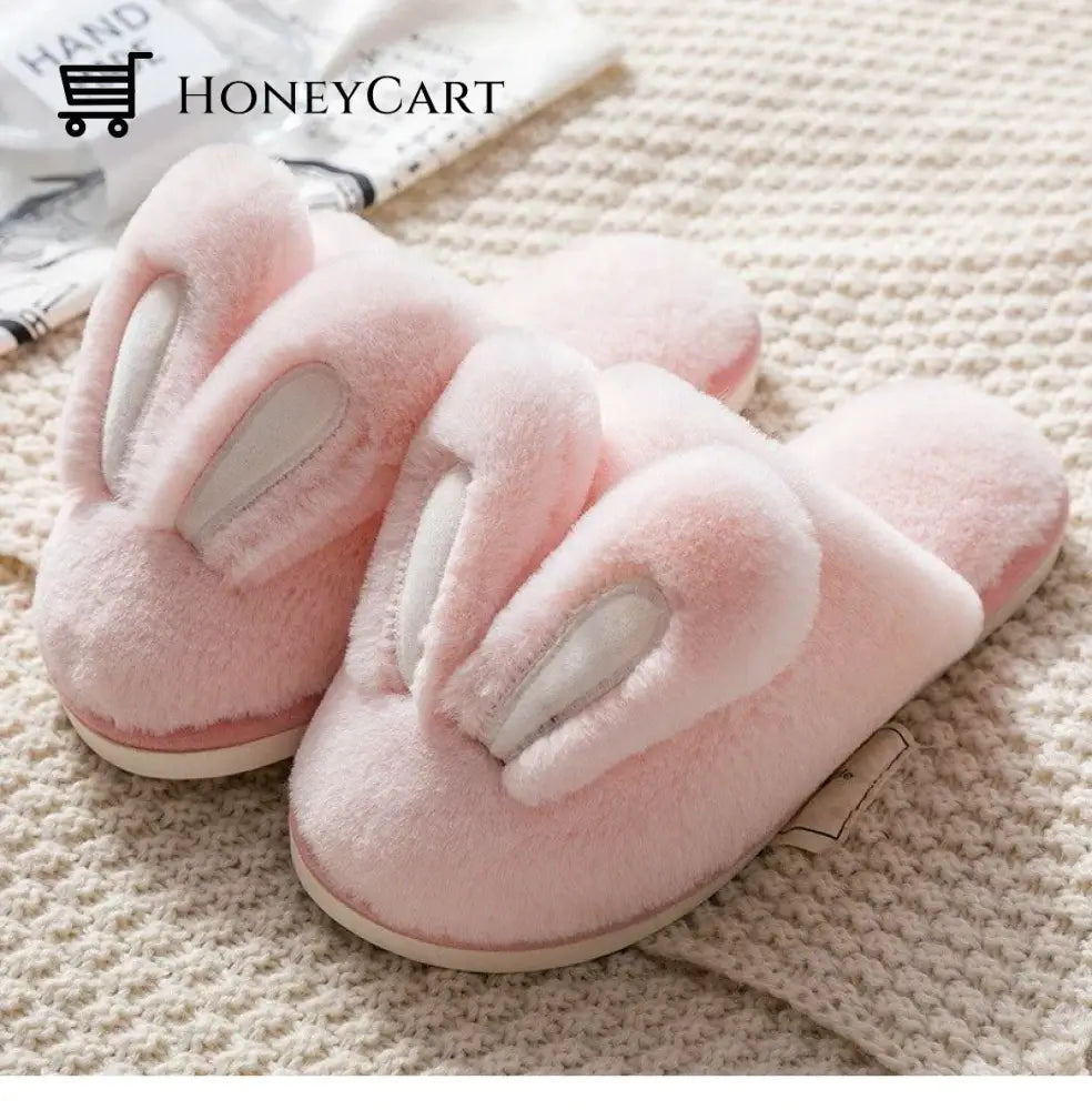 Fluffy Bunny Slides Pink / 5