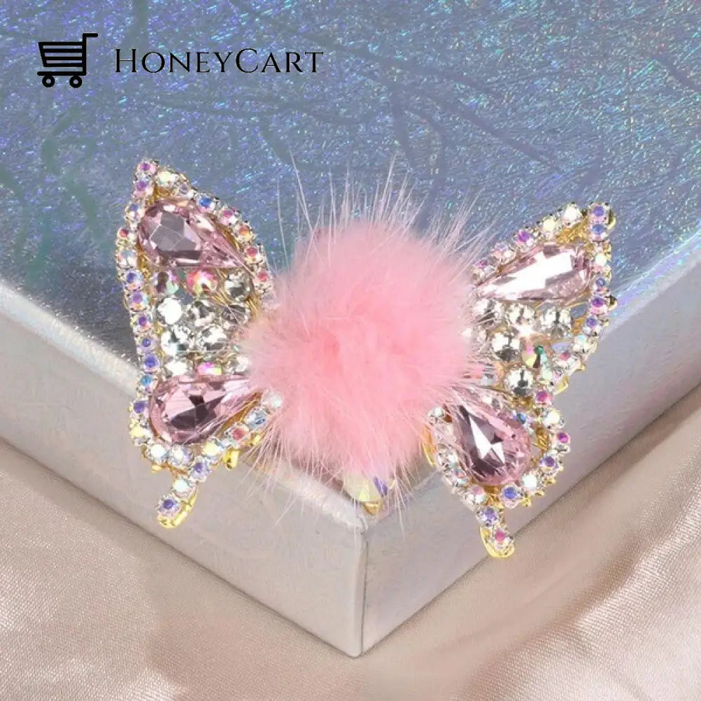 Flying Butterfly Hairpin Pink Tool
