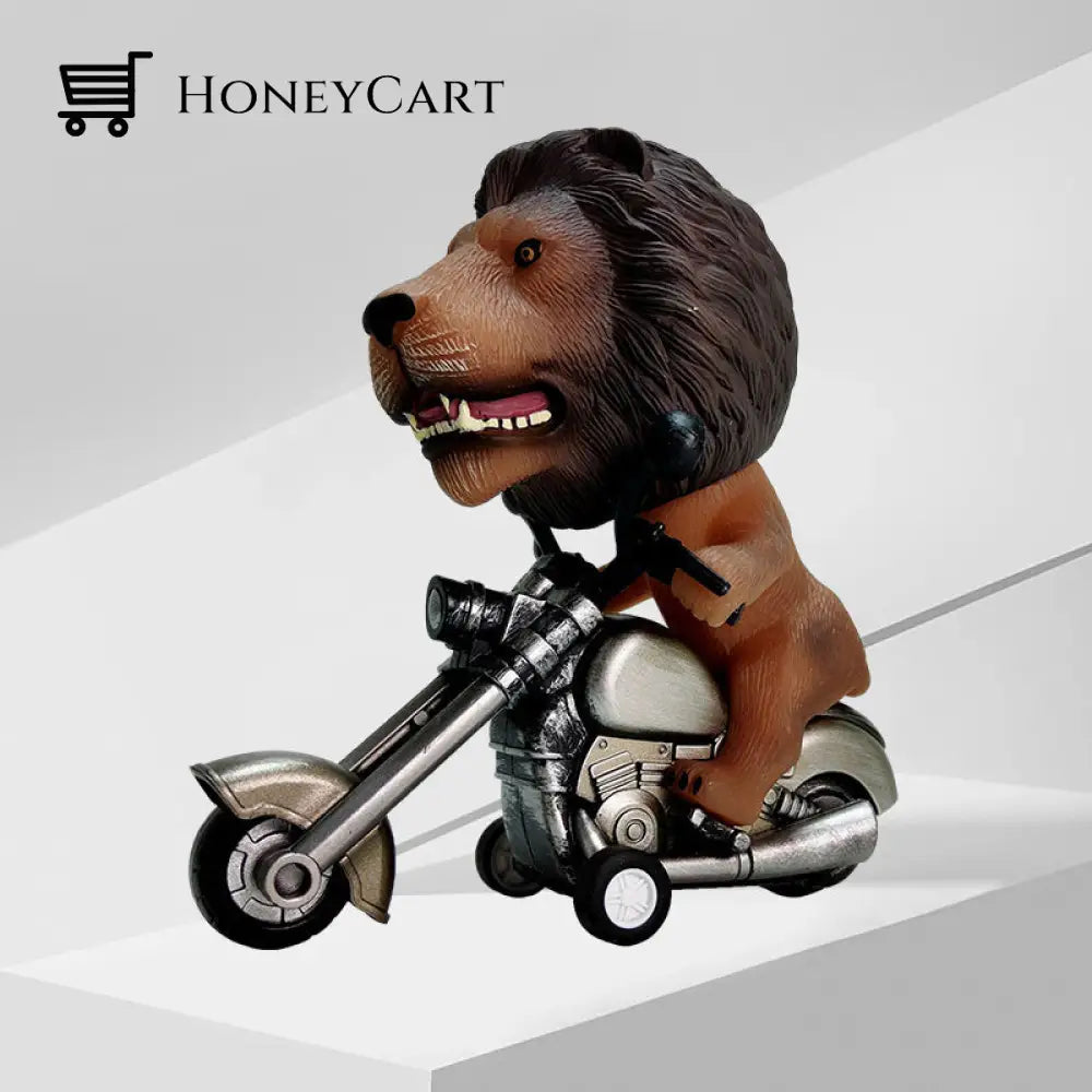 Friction-Powered Animal Motorcycle Toys