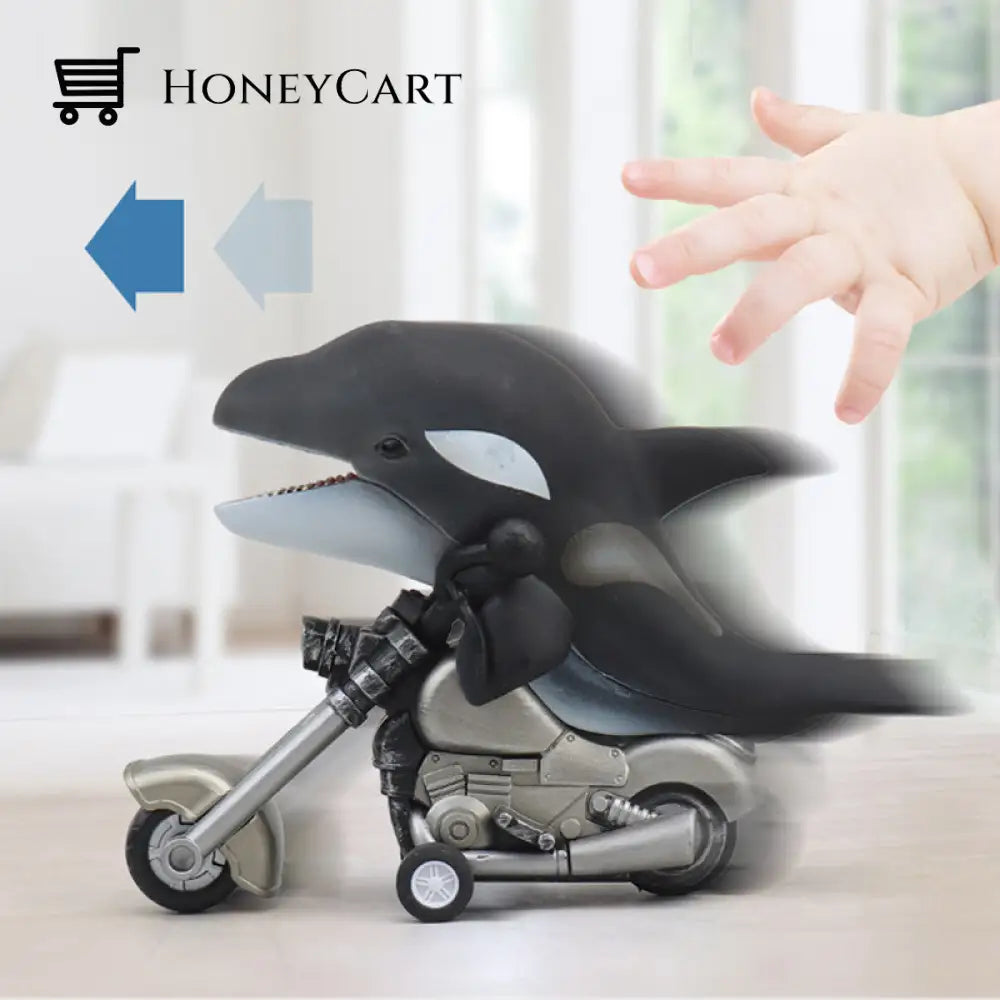 Friction-Powered Animal Motorcycle Toys