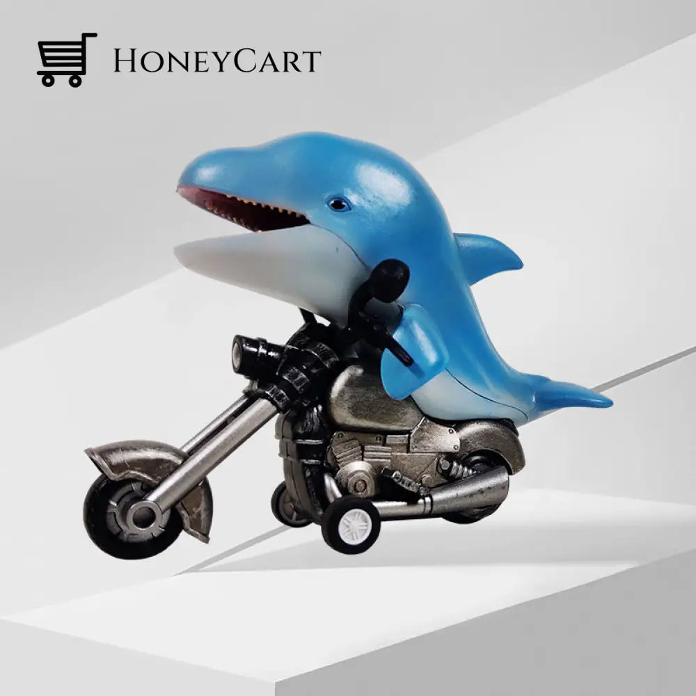 Friction-Powered Animal Motorcycle Toys