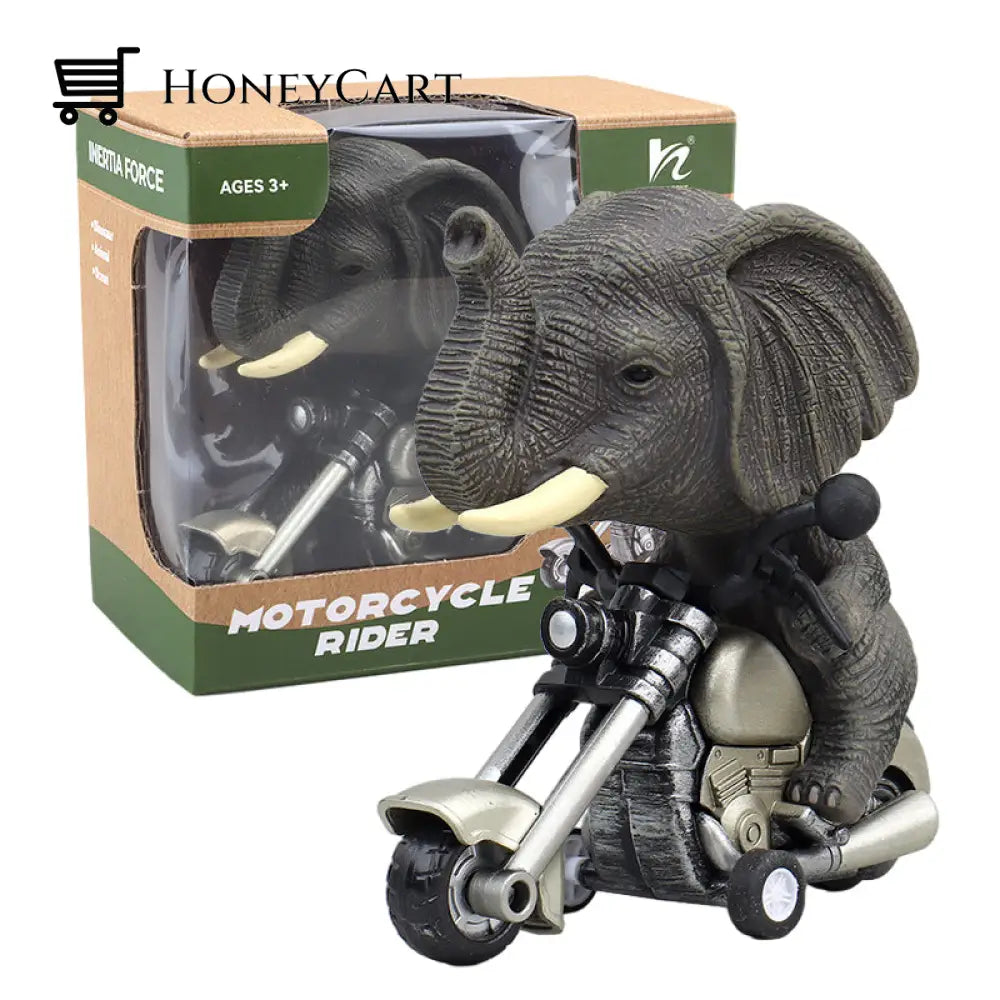 Friction-Powered Animal Motorcycle Toys Elephant