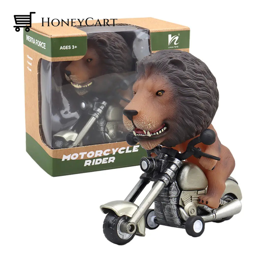 Friction-Powered Animal Motorcycle Toys Lion