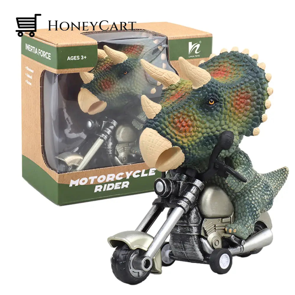 Friction-Powered Animal Motorcycle Toys Triceratops