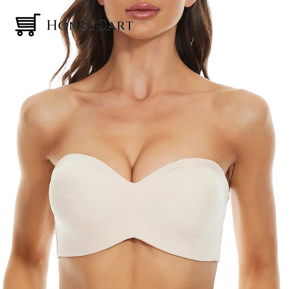 Full Support Non-Slip Convertible Bandeau Bra