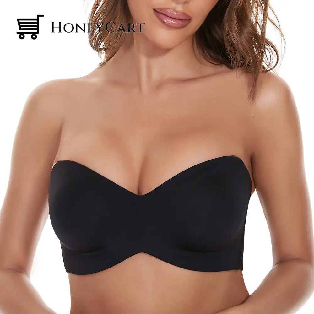 Full Support Non-Slip Convertible Bandeau Bra