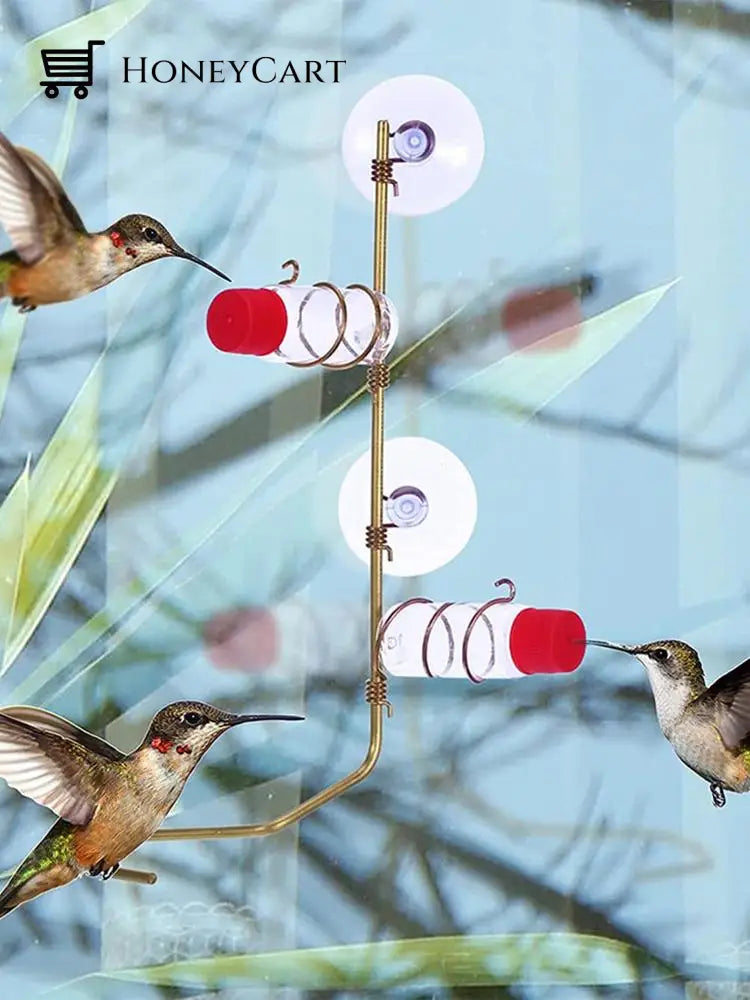 Geometric Window Hummingbird Feeders For Outdoors
