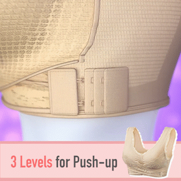 Wireless Front Cross Adjustable Side Buckle Lace Bra