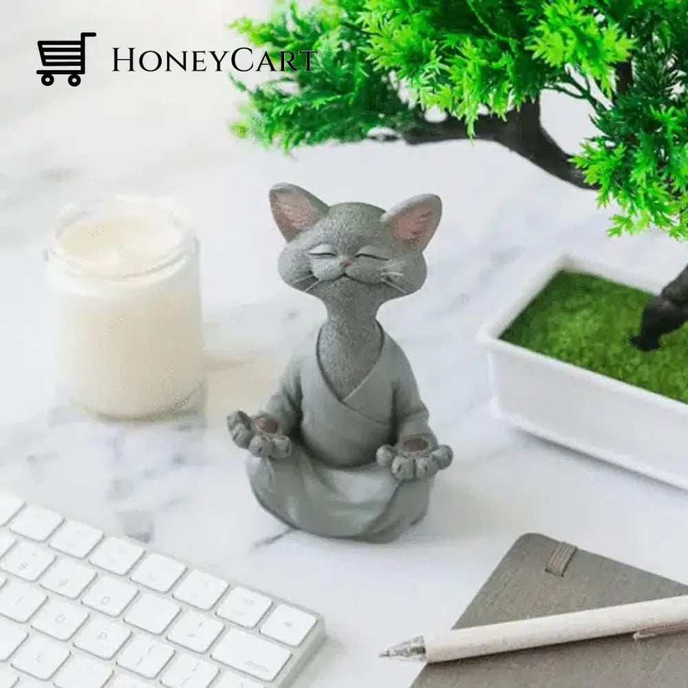 Happy Buddha Cat