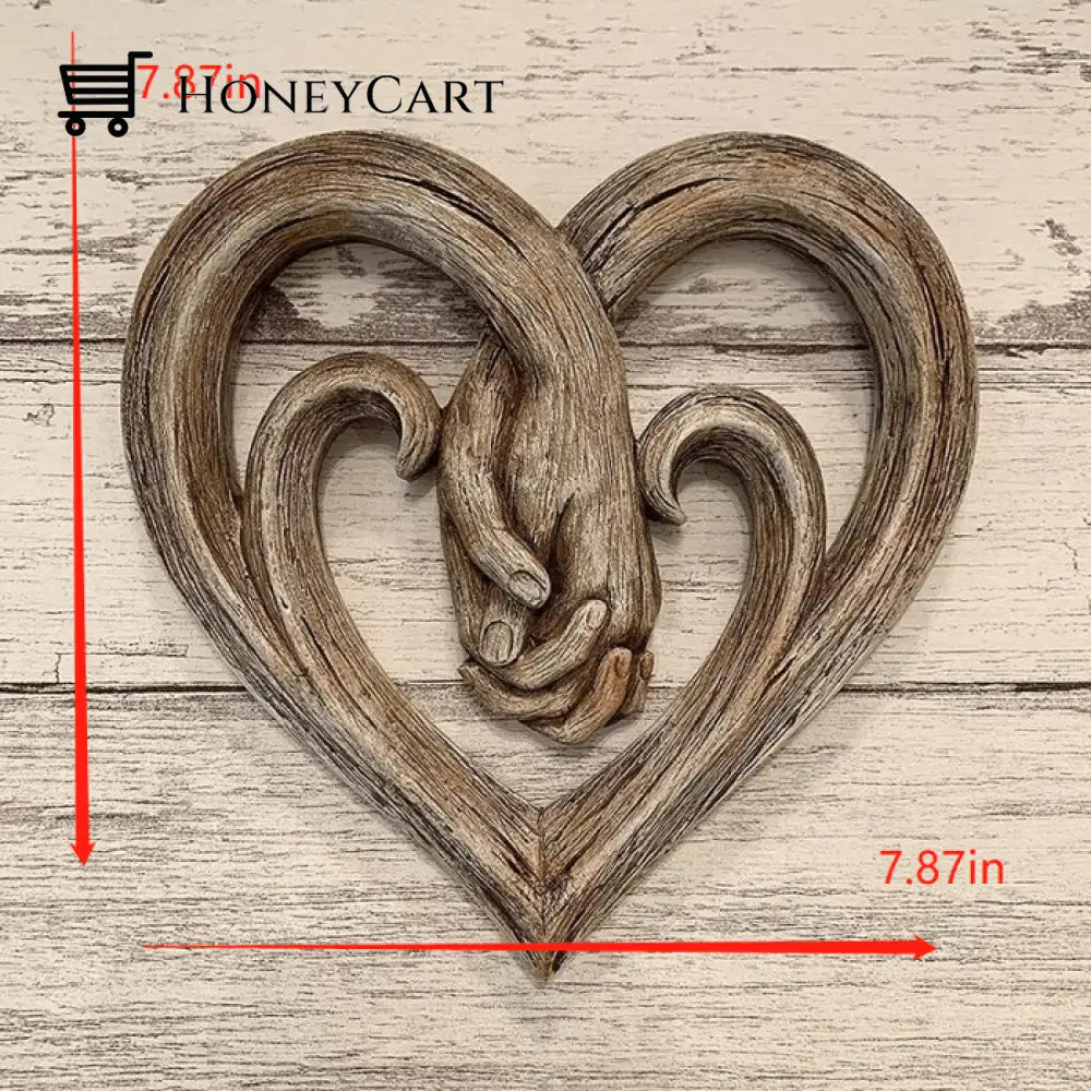 Heart Holding Hands Wall Decor & Forever Love