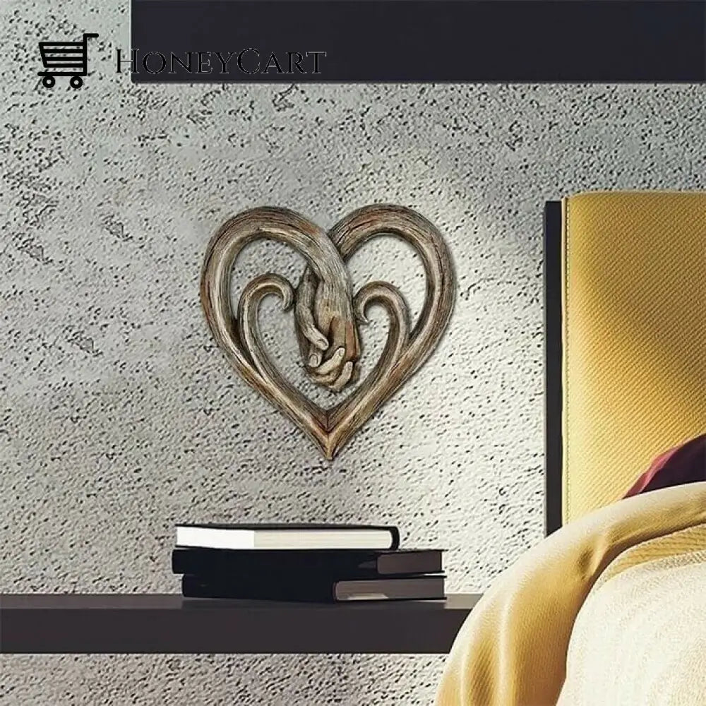 Heart Holding Hands Wall Decor & Forever Love