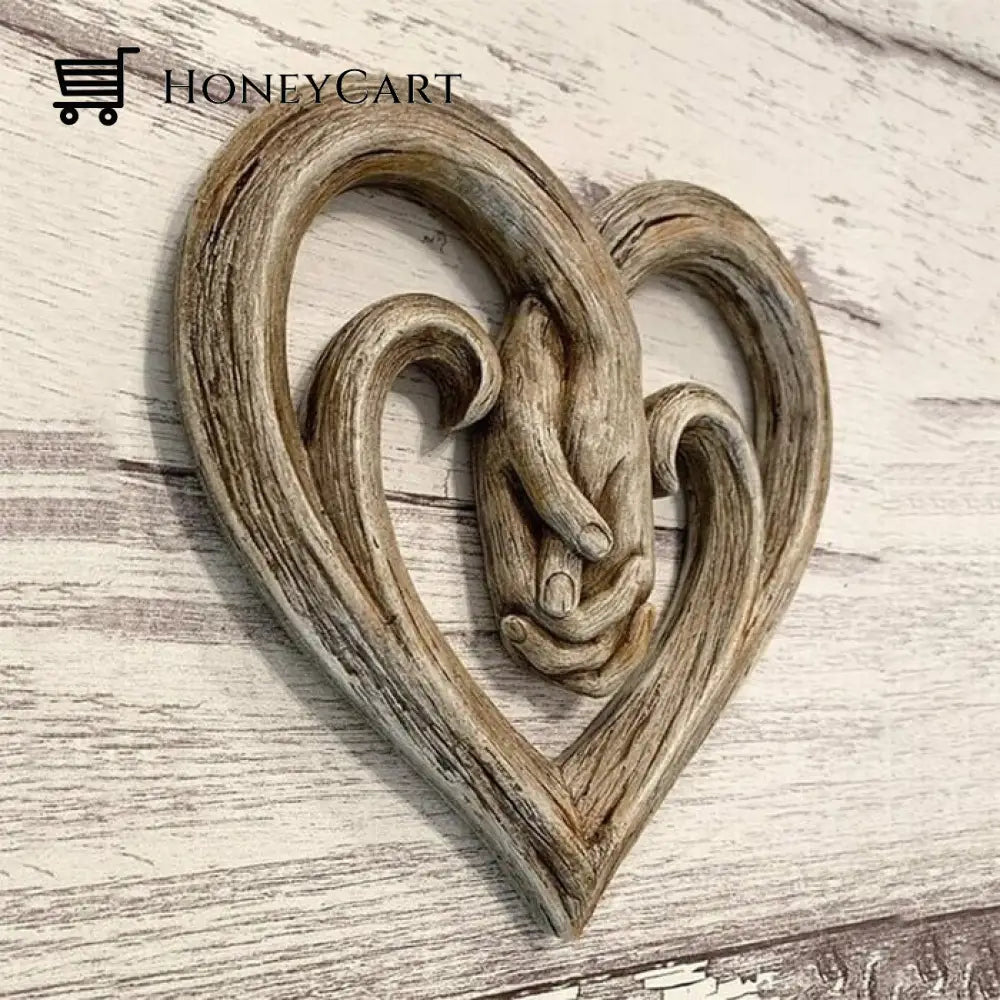 Heart Holding Hands Wall Decor & Forever Love