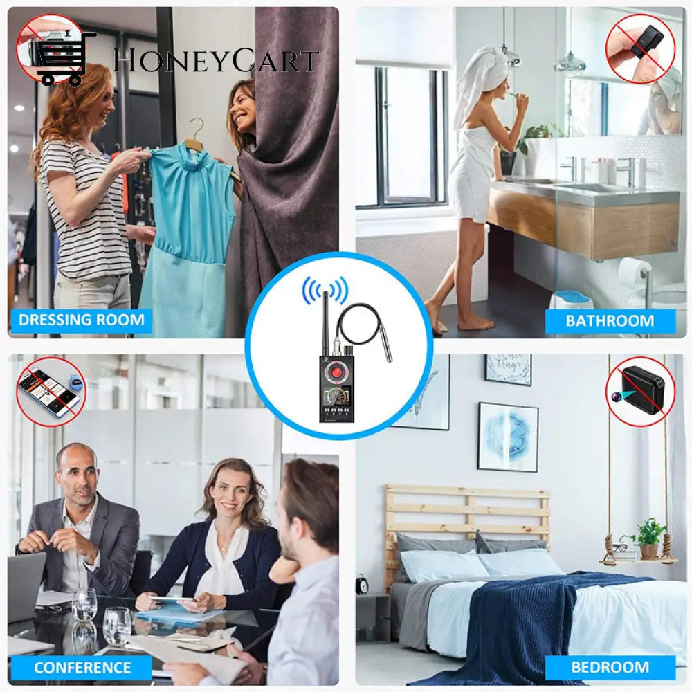 Hidden Camera Detector Gps Tracker Rf Signal & Bug