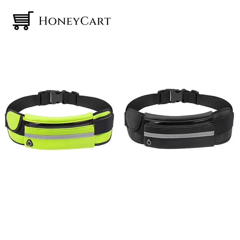 Hidden Sports Belt Bag Black+Green(60% Off)
