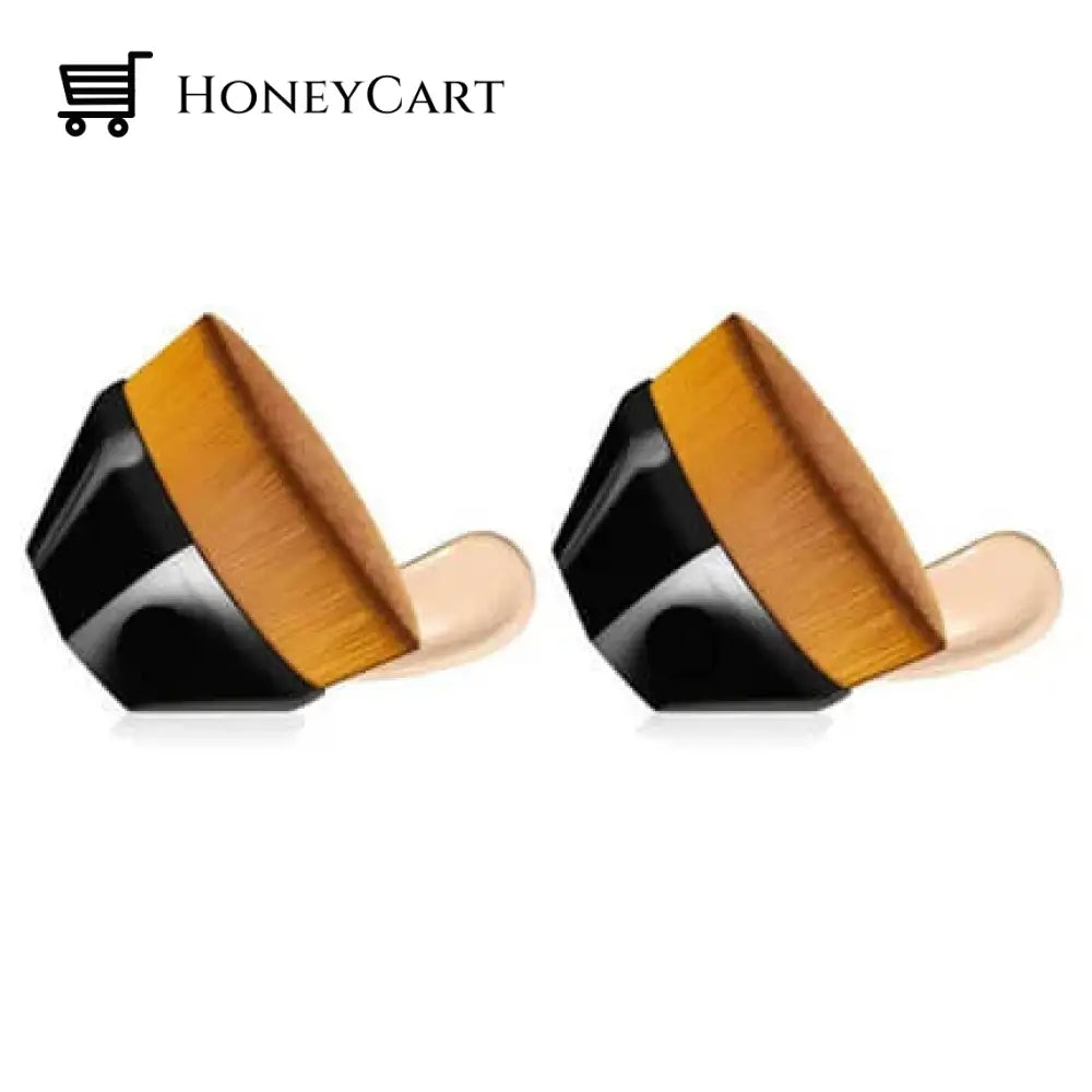 High-Density Seamless Foundation Brush48% Off Black / 2 Pcs L(4.2*6Cm) Health & Beauty